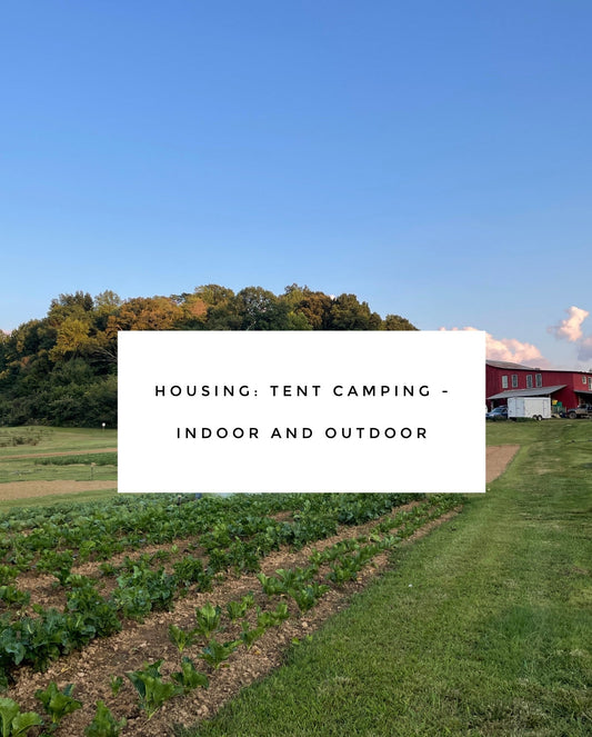 Housing - Camping Sites (Tents only)  Intro to Introduction to Organic Gardening - April 29 - May 3