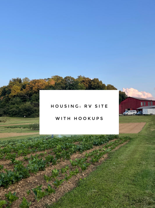 RV site with hook up - Intro to Market Gardening