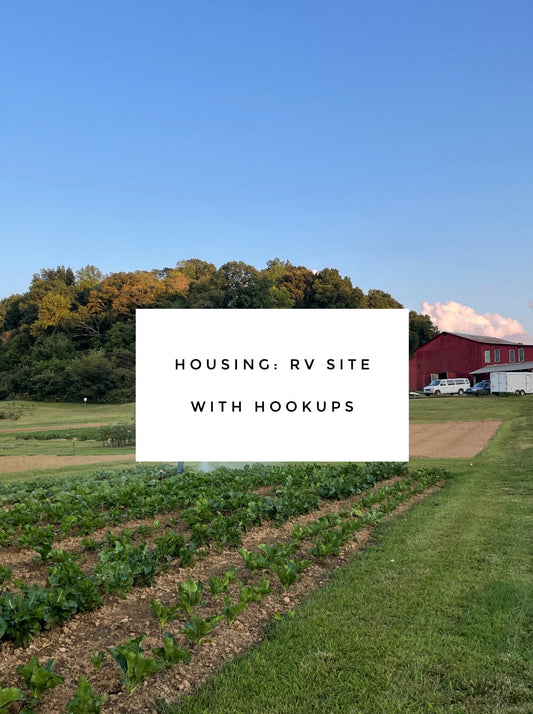 RV site with hook up - Intro to Organic Gardening - April 29-May 3, 2024