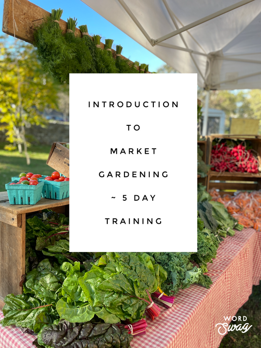 Registration - 5 Day Introduction to Market Gardening - September 2-6, 2024